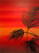 Red Sunset Palms